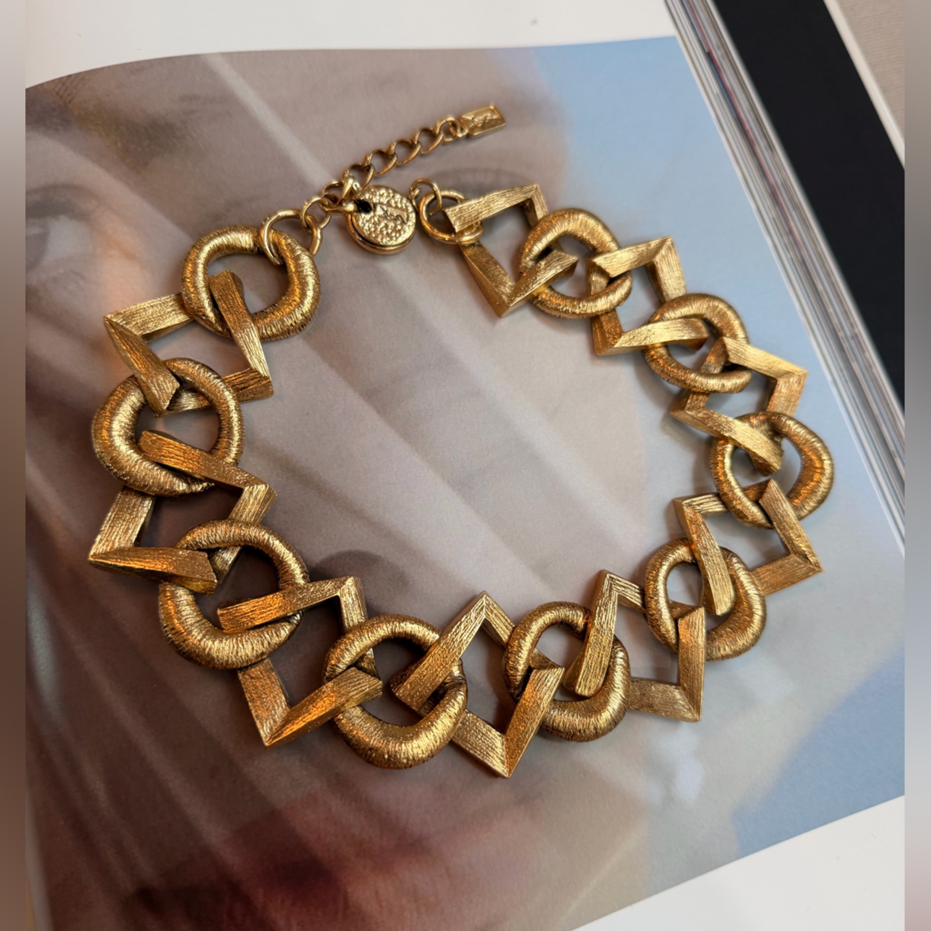 18k Gold Plated Yves Saint Laurent Vintage Chocker